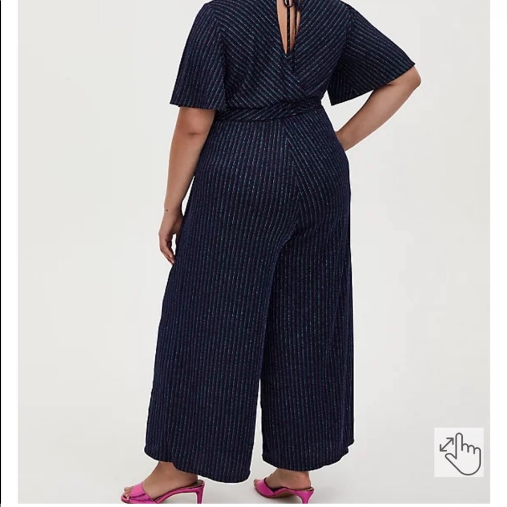 Torrid sparkly sleeved jumpsuit